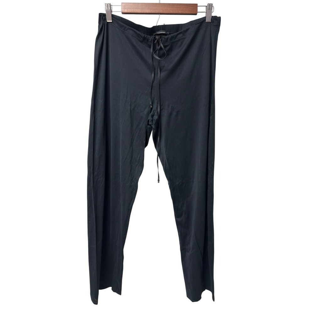 Hanro of Switzerland Womens Black 100% Mercerized Cotton Lounge Pants Size S